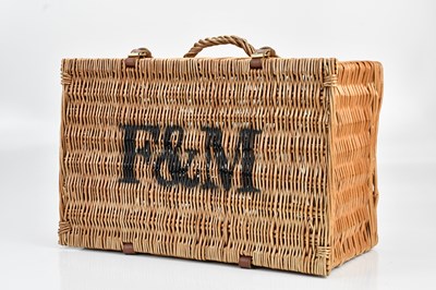 Lot 507 - FORTNUM & MASON; a vintage wicker basket.