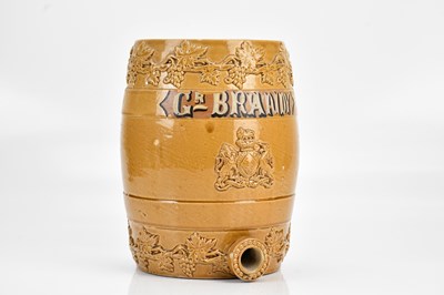 Lot 471 - A 19th century salt glazed stoneware barrel,...