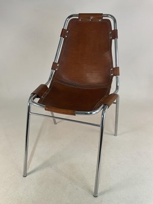 Lot 645 - CHARLOTTE PERRIAND; a 'Les Arc' chair, with...
