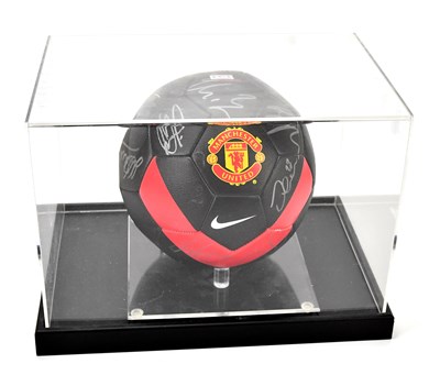 Lot 779 - MANCHESTER UNITED; an autographed size 5...
