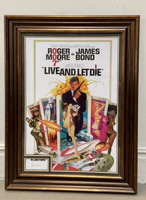 Lot 671 - ROGER MOORE; an autographed reproduction...