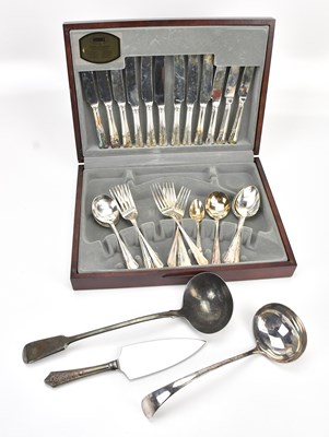 Lot 46 - VINER'S; a silver plated canteen of cutlery,...