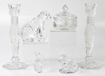Lot 320 - A pair of Waterford cut lead crystal glass...
