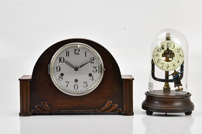 Lot 357 - A Bulle 800 electromagnetic clock, the white...