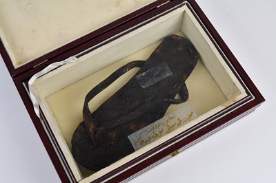 Lot 1149 - A reproduction The Prophet Muhammad boxed sandal.