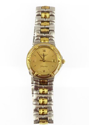 Lot 1097 - LONGINES; a ladies' bicolour flagship (L5 151...