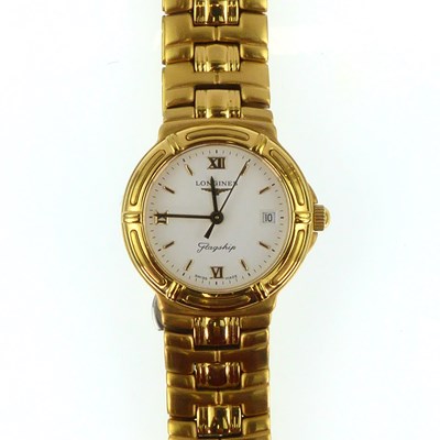 Lot 1098 - LONGINES; a ladies' flagship (L5 1512) gold...