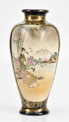 Lot 1179 - A Japanese Meiji period satsuma vase,...
