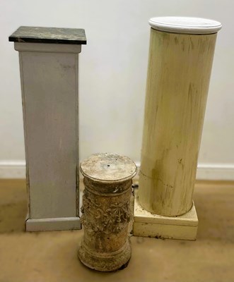 Lot 872 - A composite stone base for a garden item, with...