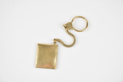 Lot 4 - A 9ct yellow gold stamp holder formed as an...
