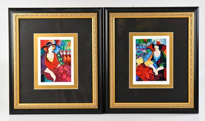 Lot 1024 - PATRICIA GOVEZENSKY; a pair of pencil signed...