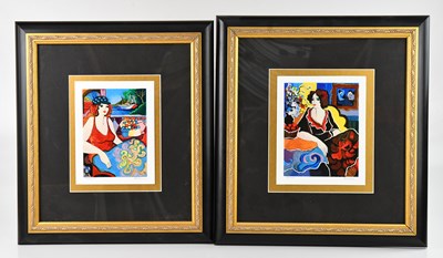 Lot 1025 - PATRICIA GOVEZENSKY; a pair of pencil signed...