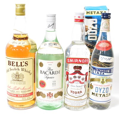 Lot 274 - Four bottles of spirits, comprising Bells's...