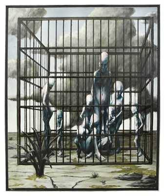 Lot 133 - BILL GILLON PPSSA (Scottish, 1942-2021); oil...