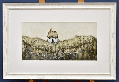 Lot 759 - SARAH JACK; oil on board, 'Web in Bracken',...
