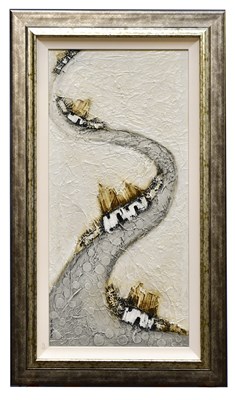 Lot 746 - SARAH JACK; oil on board, 'Stoney Street',...