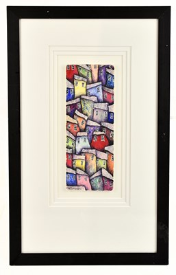 Lot 699 - SAM MATTHEWS; watercolour, houses, signed...