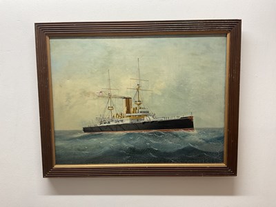 Lot 465 - UNATTRIBUTED; oil on canvas, WWI era Royal...