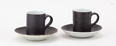 Lot 350 - LUCIE RIE (1902-1995); a near pair of...