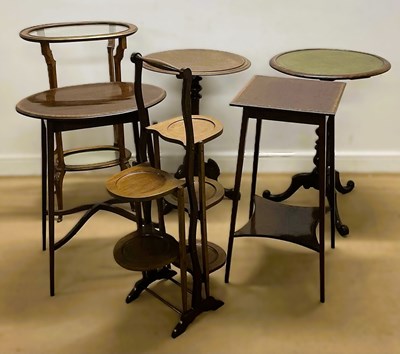 Lot 842 - A collection of furniture comprising an...