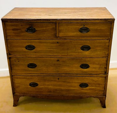Lot 812 - A 20th century mahogany chest of two short...