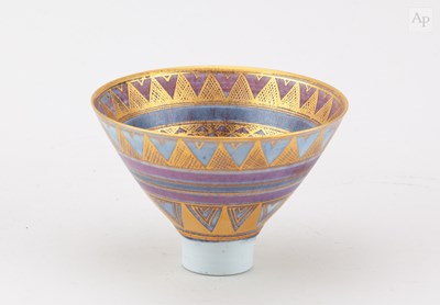 Lot 376 - MARY RICH (1940-2022); a porcelain pedestal...