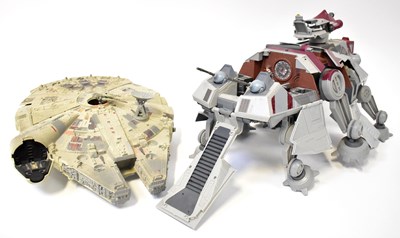 Lot 349 - STAR WARS; four large models, comprising a...