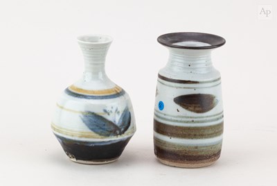Lot 370 - MARY RICH (1940-2022); a porcelain bottle with...