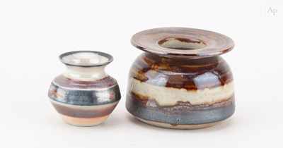 Lot 377 - MARY RICH (1940-2022); a porcelain pot with...