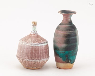 Lot 369 - MARY RICH (1940-2022); a porcelain bottle with...