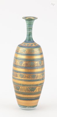 Lot 373 - MARY RICH (1940-2022); a porcelain bottle with...