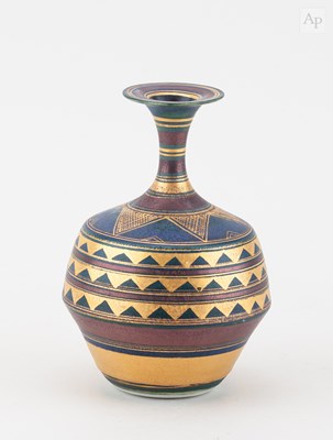 Lot 371 - MARY RICH (1940-2022); a porcelain bottle with...