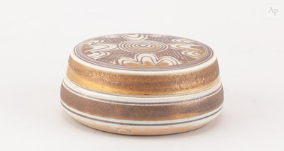 Lot 375 - MARY RICH (1940-2022); a porcelain box with...