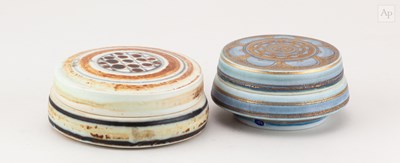 Lot 403 - MARY RICH (1940-2022); a porcelain box with...