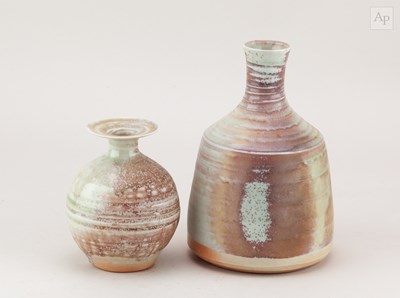 Lot 396 - MARY RICH (1940-2022); a porcelain bottle...