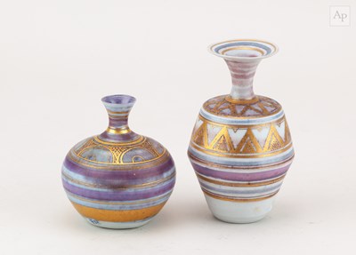 Lot 401 - MARY RICH (1940-2022); a porcelain bottle with...