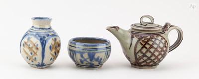 Lot 423 - NIC HARRISON (born 1949); a stoneware teapot...