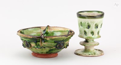 Lot 212 - GEOFFREY FULLER (1936-2022); a slip decorated...