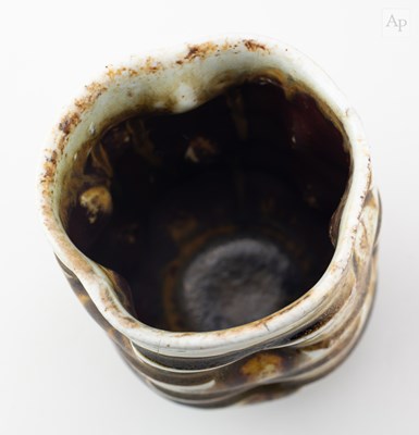 Lot 38 - BEN BATES; a group of five ribbed wood fired...