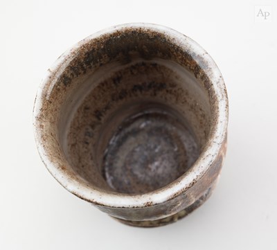 Lot 38 - BEN BATES; a group of five ribbed wood fired...