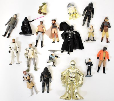 Lot 351 - STAR WARS; a collection of action figures,...