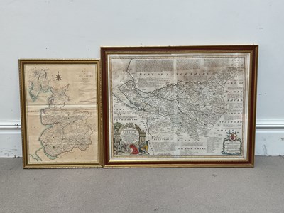 Lot 1127 - EMANUEL BOWEN; an 18th century hand tinted map,...