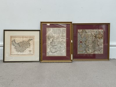 Lot 1125 - EMANUEL BOWEN; an 18th century hand tinted map...