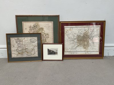 Lot 1126 - CHARLES LEIGH; an 18th century hand tinted map...