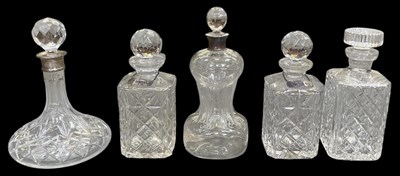 Lot 1144 - An Elizabeth II hallmarked silver mounted cut...