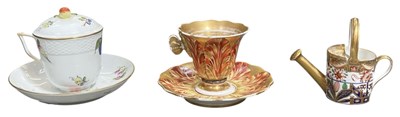 Lot 552 - HEREND; a Hungarian hand painted porcelain...
