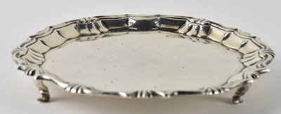 Lot 1099 - An Scottish hallmarked silver salver, with...