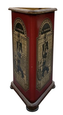 Lot 103 - A modern decorative triangular papier-mâché...