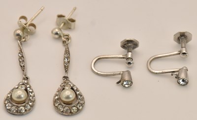 Lot 1374 - A pair of late 19th/early 20th century 925...