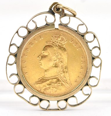Lot 675 - A Victorian half sovereign, 1892, Jubilee head,...